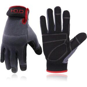 HANDLANDY Work Gloves for Men & Women, Utility Mechanic Working Gloves Touch